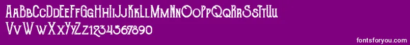 TheGoldsmithVintage Font – White Fonts on Purple Background