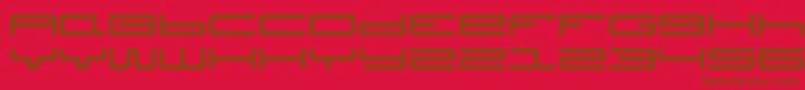 Septober Font – Brown Fonts on Red Background