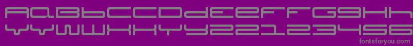 Police Septober – polices grises sur fond violet