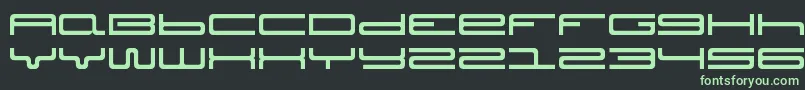 Шрифт Septober – зелёные шрифты на чёрном фоне