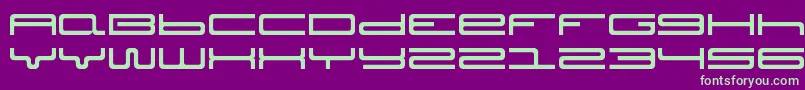 Septober Font – Green Fonts on Purple Background