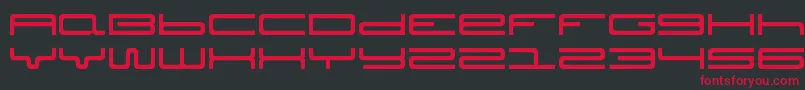 Septober Font – Red Fonts on Black Background
