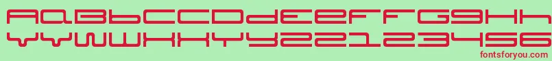 Septober Font – Red Fonts on Green Background