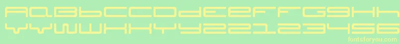 Septober Font – Yellow Fonts on Green Background