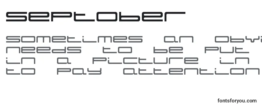 Обзор шрифта Septober