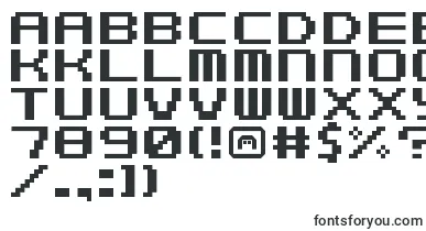 FZeroGbaText1 font – block Fonts