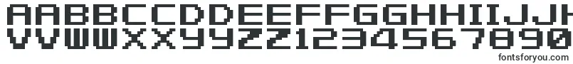 Шрифт FZeroGbaText1 – блочные шрифты