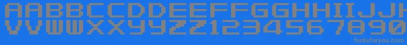 Lisätietoja FZeroGbaText1-fontista FZeroGbaText1-fontti – harmaat kirjasimet sinisellä taustalla