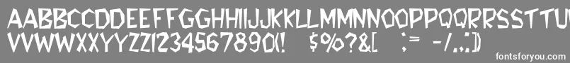 Larousse Font – White Fonts on Gray Background
