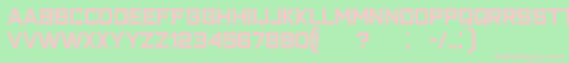 Closeness Font – Pink Fonts on Green Background