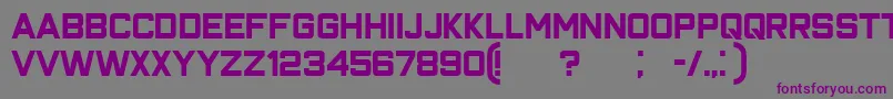 Шрифт Closeness – фиолетовые шрифты на сером фоне