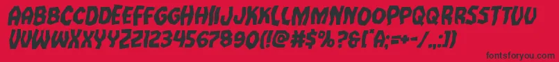 Vampirebrideruinital Font – Black Fonts on Red Background