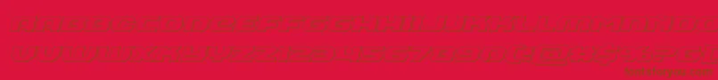 Шрифт Annapolisoutital – коричневые шрифты на красном фоне