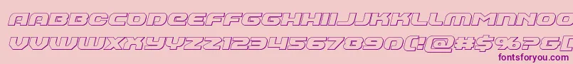 Annapolisoutital-Schriftart – Violette Schriften auf rosa Hintergrund