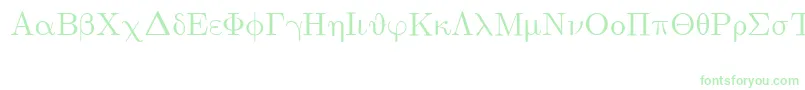 EuclidSymbol Font – Green Fonts on White Background