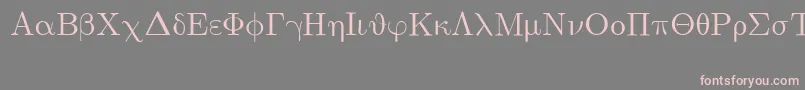 Шрифт EuclidSymbol – розовые шрифты на сером фоне