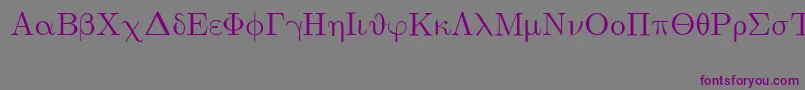 EuclidSymbol Font – Purple Fonts on Gray Background