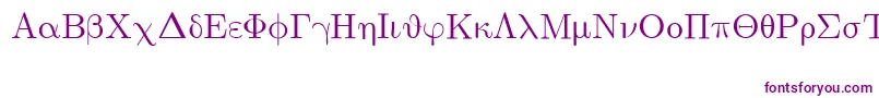 EuclidSymbol Font – Purple Fonts on White Background