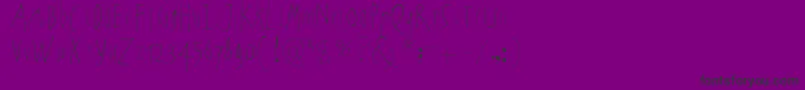 NoartonlychaosLight Font – Black Fonts on Purple Background