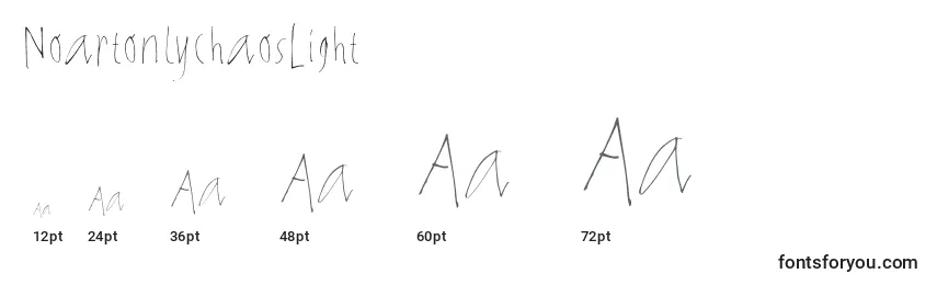 NoartonlychaosLight Font Sizes