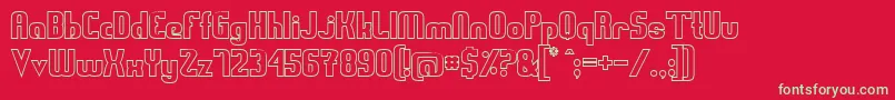Swedfsso ffy Font – Green Fonts on Red Background