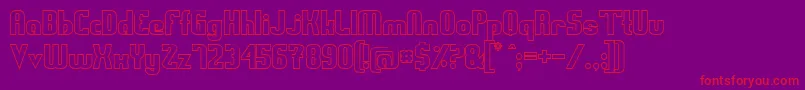 Swedfsso ffy Font – Red Fonts on Purple Background