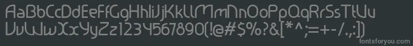 Ralev001 Font – Gray Fonts on Black Background