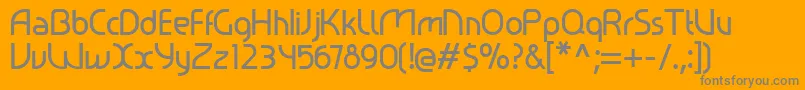 fuente Ralev001 – Fuentes Grises Sobre Fondo Naranja