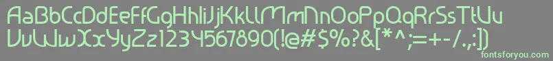 Fonte Ralev001 – fontes verdes em um fundo cinza