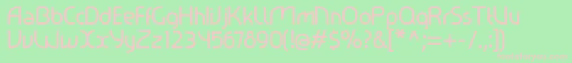 Ralev001 Font – Pink Fonts on Green Background