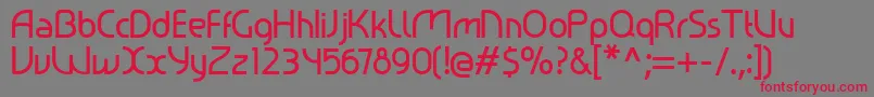 Ralev001-Schriftart – Rote Schriften auf grauem Hintergrund