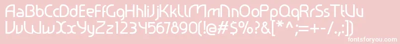 Ralev001 Font – White Fonts on Pink Background