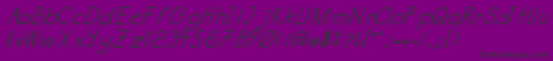 Katabidalanitalicbold Font – Black Fonts on Purple Background