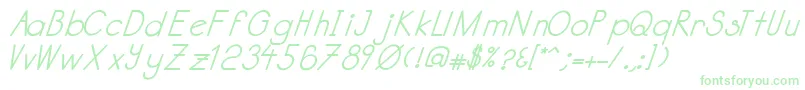 Katabidalanitalicbold Font – Green Fonts