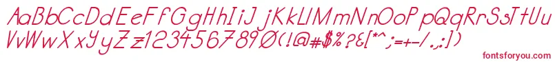 Katabidalanitalicbold Font – Red Fonts