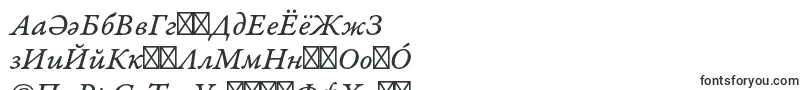 フォントGaramondpremrproItcapt – トルクメン文字