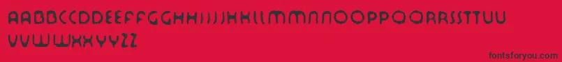 Tourdfnt Font – Black Fonts on Red Background