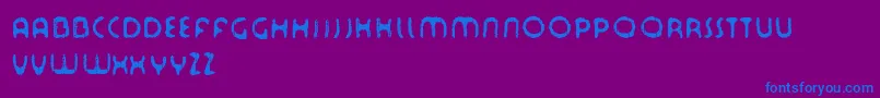 Tourdfnt Font – Blue Fonts on Purple Background