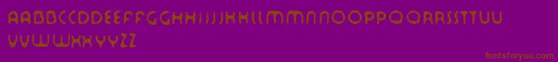 Tourdfnt Font – Brown Fonts on Purple Background