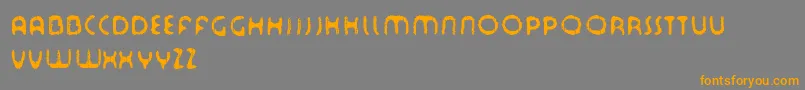 Tourdfnt Font – Orange Fonts on Gray Background