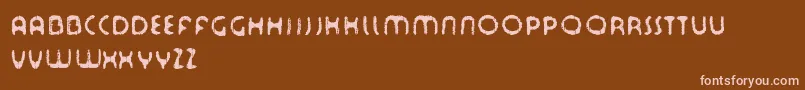 Tourdfnt Font – Pink Fonts on Brown Background