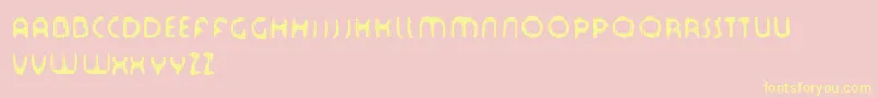 Tourdfnt Font – Yellow Fonts on Pink Background