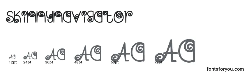 Skinnynavigator font sizes