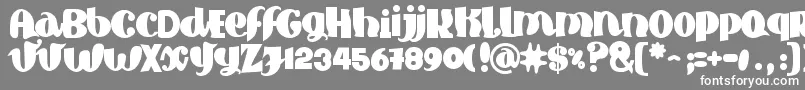 フォントSilure – 灰色の背景に白い文字