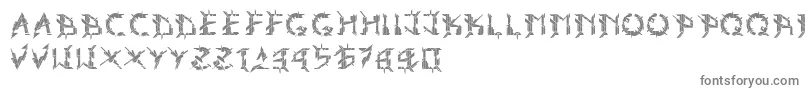 Ark Font – Gray Fonts on White Background