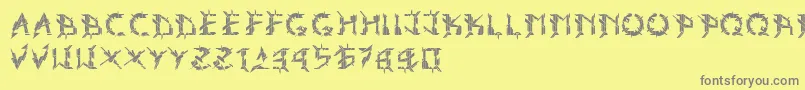 Weitere Informationen zur Ark-Schriftart Ark-Schriftart – Graue Schriften auf gelbem Hintergrund