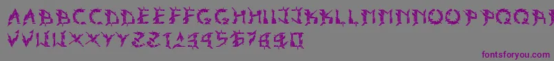 Ark Font – Purple Fonts on Gray Background