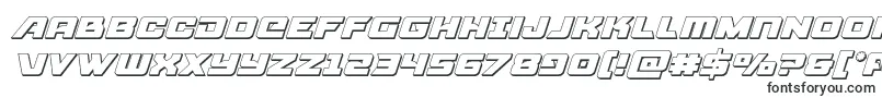 Шрифт Aircruiser3Dital – 3D шрифты