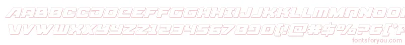 Шрифт Aircruiser3Dital – розовые шрифты