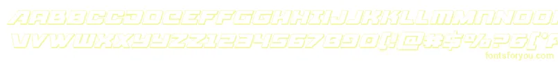 Aircruiser3Dital Font – Yellow Fonts